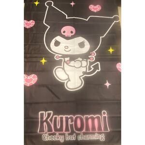 Sanrio Kuromi Cheeky But Charming‎ Shower Curtain 72x72 Mildew Resistant